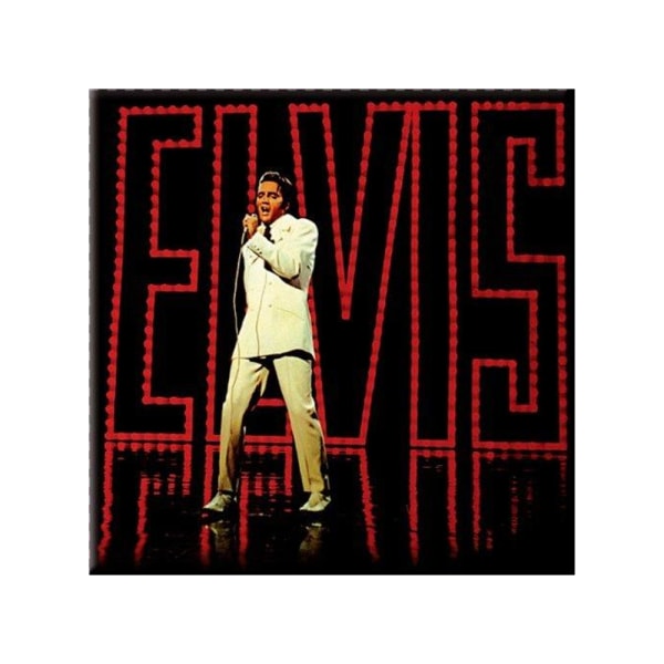 Elvis Presley 68 Special Kylskåpsmagnet One Size Svart/Röd Black/Red One Size