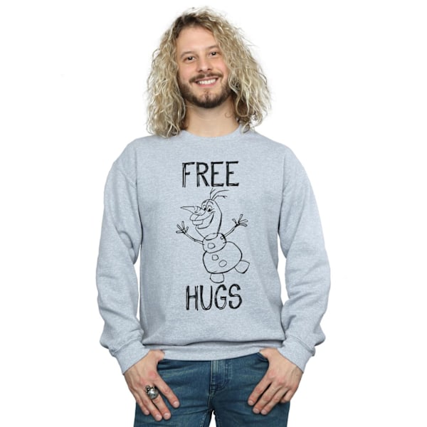 Disney Herr Frozen Olaf Kramar Sweatshirt XL Sports Grey Sports Grey XL