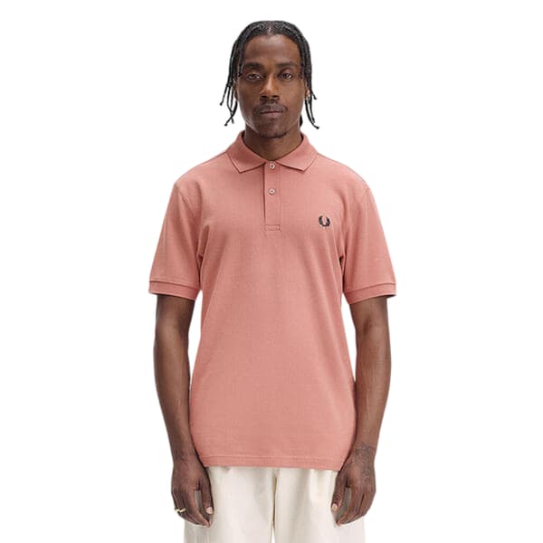 Fred Perry Herr Logotyp Bomull Pikétröja S Kitt Putty S