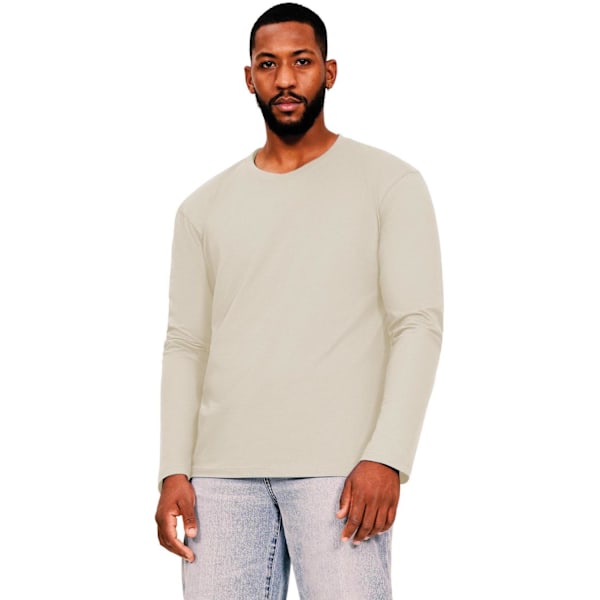 Casual Classic Mens Ringspun Cotton Long-Sleeved T-Shirt XL Ecr Ecru XL
