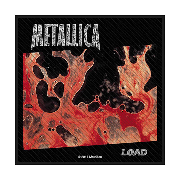 Metallica Logo Standard Patch One Size Svart/Orange Black/Orange One Size