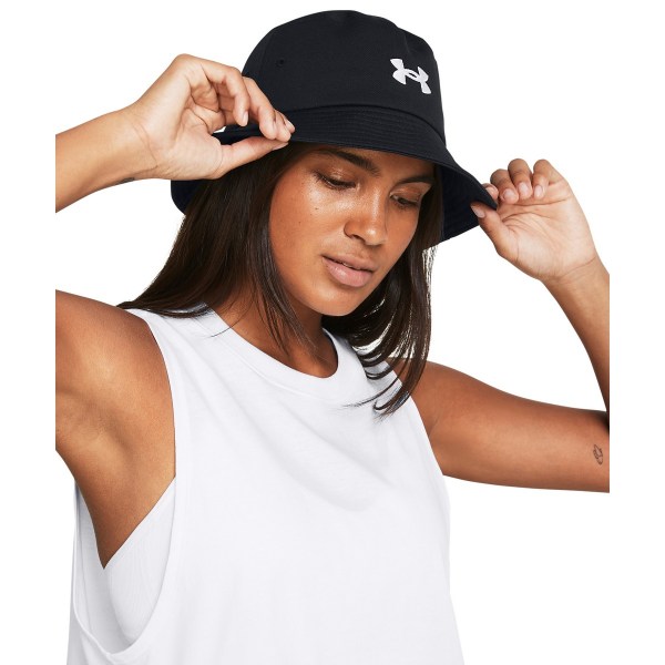 Under Armour Unisex Vuxen Blitzing Logo Bucket Hat SM Svart/Wh Black/White S-M