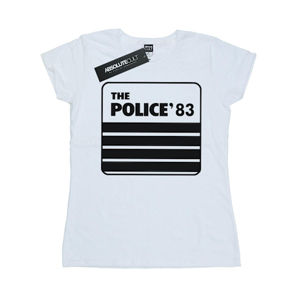 The Police Womens/Ladies 83 Tour Bomull T-Shirt S Vit White S