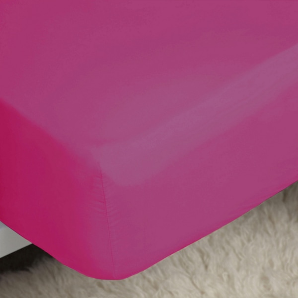 Belledorm Easycare Percale Lakan med resår Kingsize Fuchsia Fuchsia Kingsize