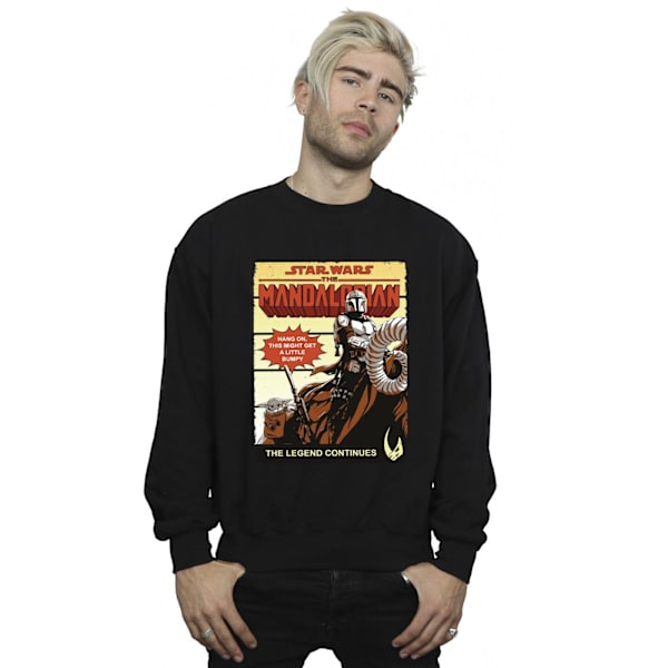 Star Wars The Mandalorian Herr Bumpy Ride Sweatshirt 4XL Svart Black 4XL