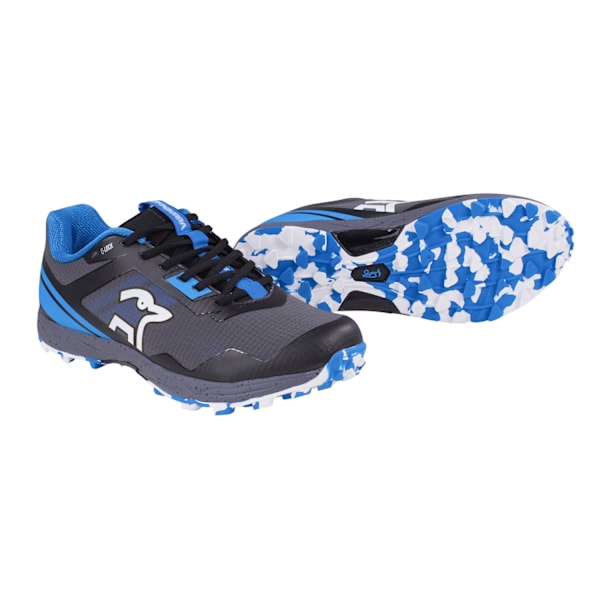 Kookaburra Unisex Vuxen 2024 Pulse Hockey Skor 8 UK Svart/Blå Black/Blue 8 UK