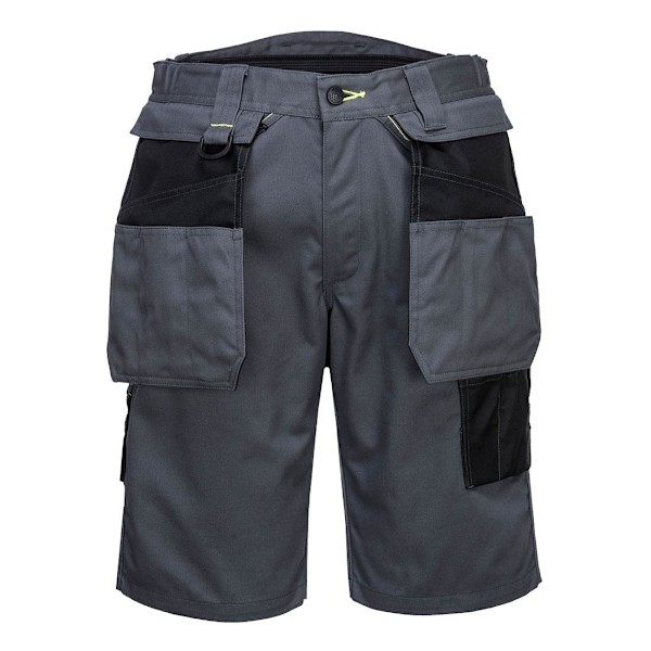 Portwest Herr PW3 Holster Pocket Shorts 40R Zoom Grå/Svart Zoom Grey/Black 40R