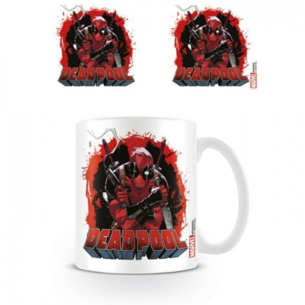 Deadpool Smoking Gun Mug One Size Vit/Röd/Svart White/Red/Black One Size