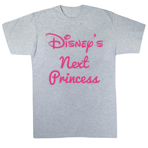 Disney Princess Girls Next Princess Bomull T-shirt 5-6 år Sp Sports Grey 5-6 Years