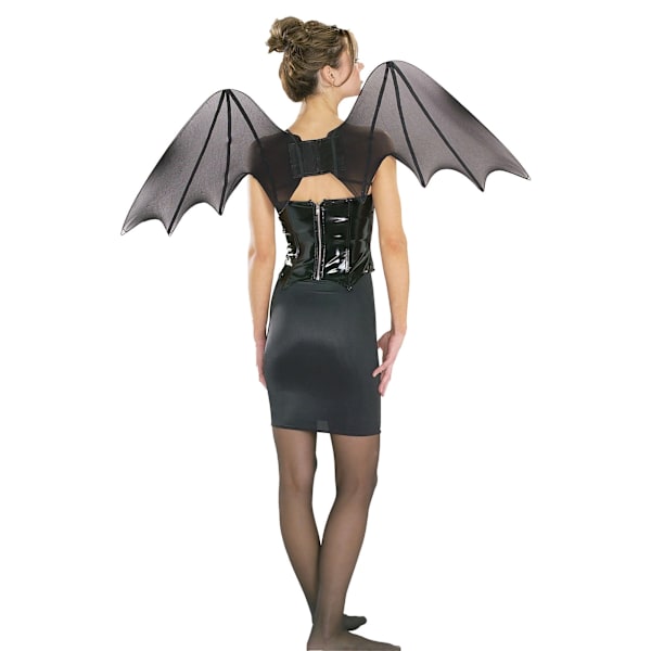Rubies Chiffon Bat Wings Kostymtillbehör En Storlek Svart Black One Size