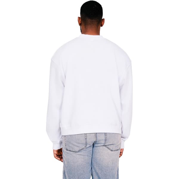 Casual Classics Herr Ringspun Bomull Förlängd Halsringning Oversize White 3XL