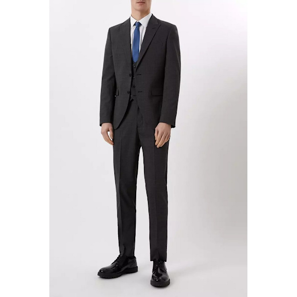 Burton Herr Textured Slim Suit Byxor 32R Charcoal Charcoal 32R