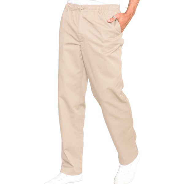 Duke Herr D555 Basilio Rugbybyxor med Elastisk Midja 36L Sten Stone 36L