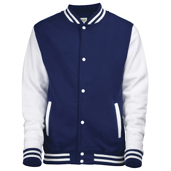 Awdis Kids Unisex Varsity Jacka / Skoluniform 9-11 Oxford Navy/ Oxford Navy/White 9-11