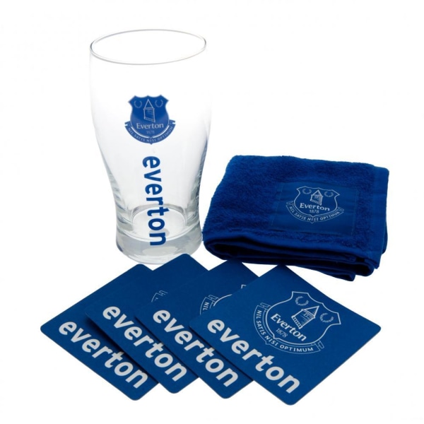 Everton FC Pint Glas Mini Bar Set One Size Blå Blue One Size