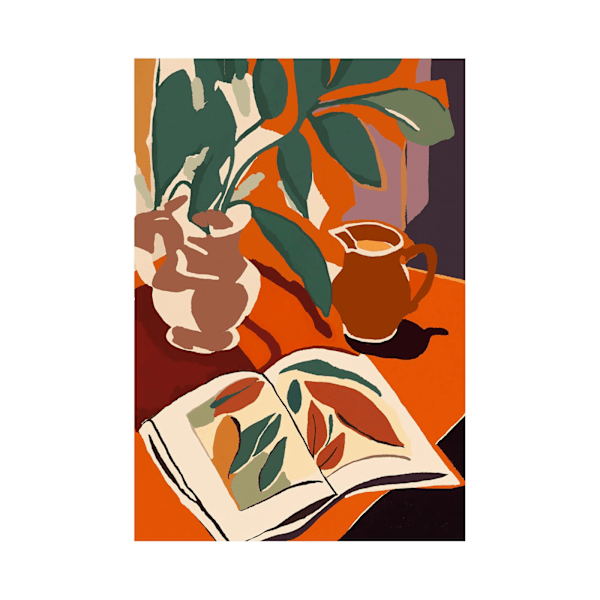 Treechild Botanic Study Print 50cm x 40cm Multifärgad Multicoloured 50cm x 40cm