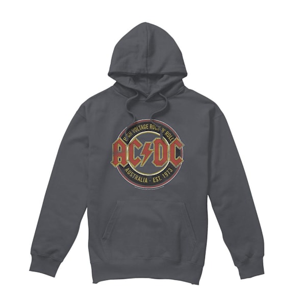 AC/DC Herr Est. ´73 Hoodie L Kolgrå Charcoal L