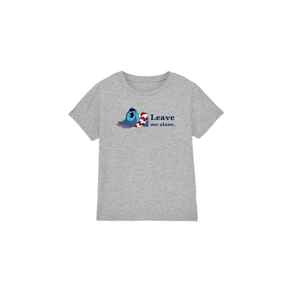 Lilo & Stitch Barn/Barn Leave Me Alone T-Shirt 5-6 År S Sport Heather 5-6 Years
