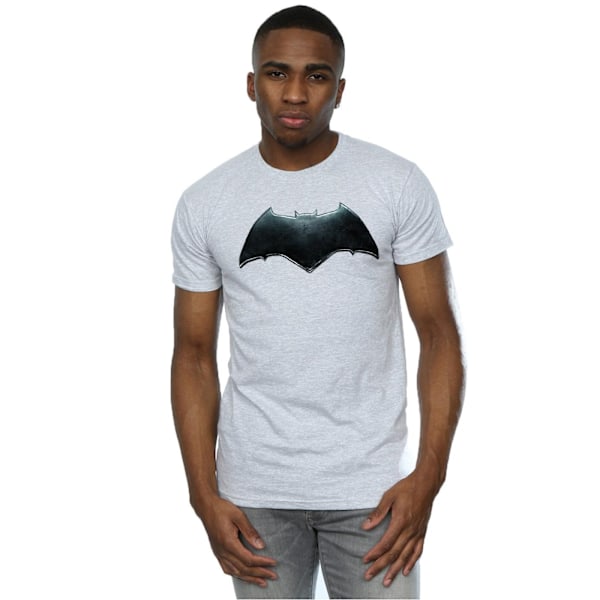 DC Comics Justice League Movie Batman Emblem T-shirt M Spo Sports Grey M