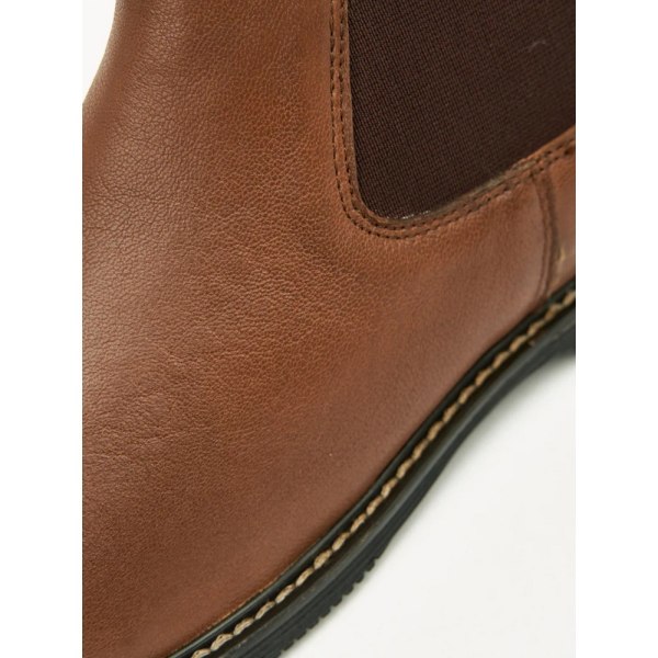 Duck and Cover Herr Maxwall Läder Chelsea Boots 9 UK Tan Tan 9 UK