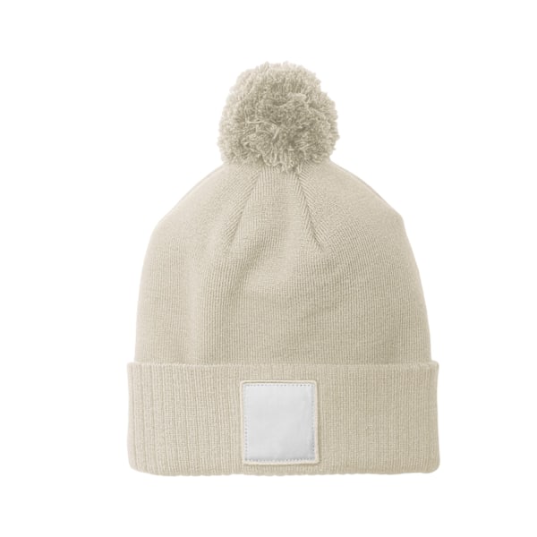 Beechfield Unisex Vuxen Pom Pom Mössa One Size Havregryn/Vit Oatmeal/White One Size