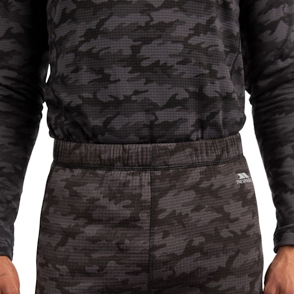 Trespass Derren Camo Base Layer Bottoms M Mörkgrå Dark Grey M