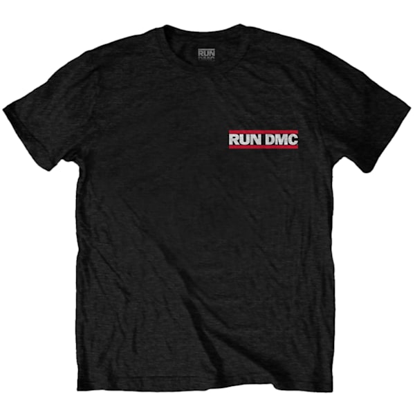 Run DMC Unisex Adult Rap Invasion Back Print Bomull T-Shirt XXL Black XXL