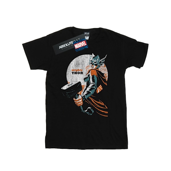 Marvel Boys The Mighty Thor Propaganda Distressed T-Shirt 12-13 Black 12-13 Years