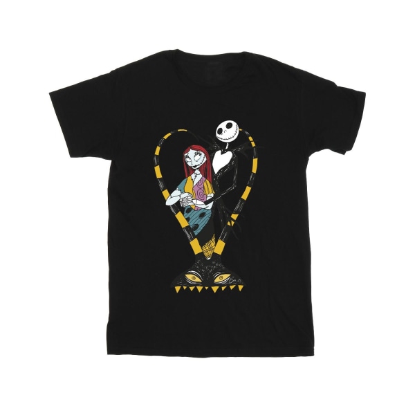 The Nightmare Before Christmas Boys Heart Jack T-Shirt 7-8 år Black 7-8 Years