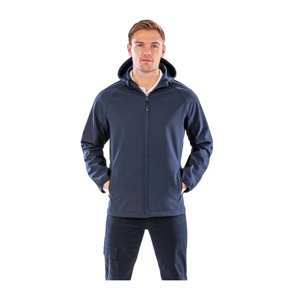 Result Återvunnen Herr 3-lagers utskrivbar Soft Shell Jacka 3XL Na Navy 3XL