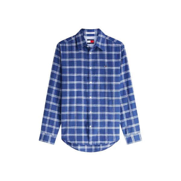 Tommy Jeans Herrskjorta Rutig M Blå Rutig Blue Check M