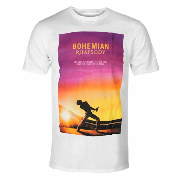 Queen Unisex Vuxen Bohemian Rhapsody Baktryck T-shirt XXL Vit White XXL