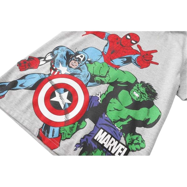 Marvel Barn/Barn Grafiskt Tryckt T-shirt i Bomull 5-6 År Grå Grey 5-6 Years
