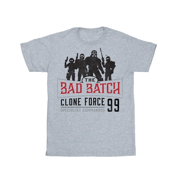 Star Wars Mens The Bad Batch Clone Force 99 T-Shirt XL Sports G Sports Grey XL
