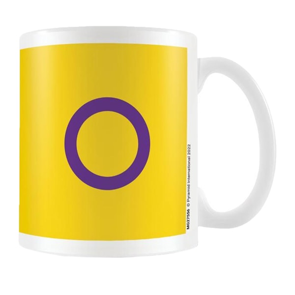 Pride Intersex Flag Mug En Storlek Gul/Vit/Lila Yellow/White/Purple One Size