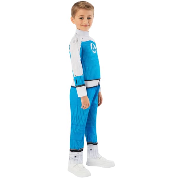 Fantastic Four Barn-/Barnkostym 7-8 år Blå/Vit Blue/White 7-8 Years