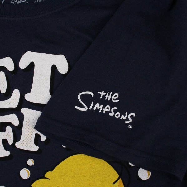 The Simpsons Mens Get Duffed T-shirt S Marinblå/Vit/Gul Navy/White/Yellow S