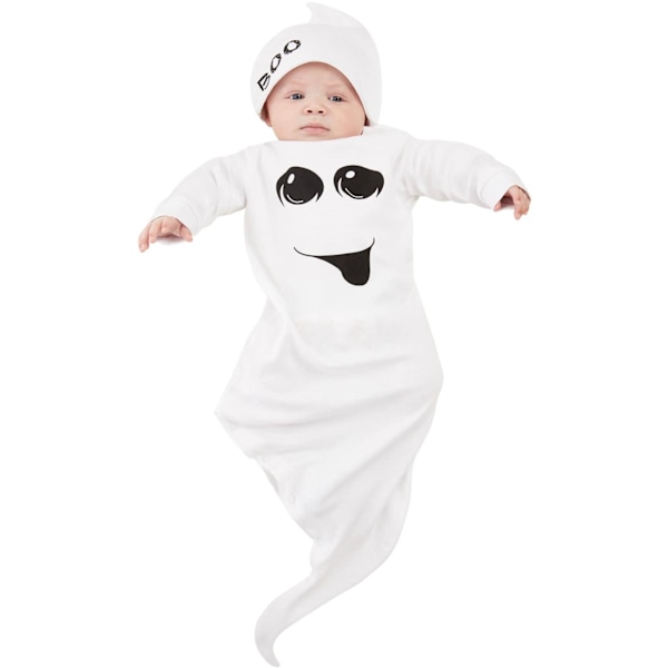 Smiffys Spökdräkt för Bebisar 9-12 Månader Vit White 9-12 Months