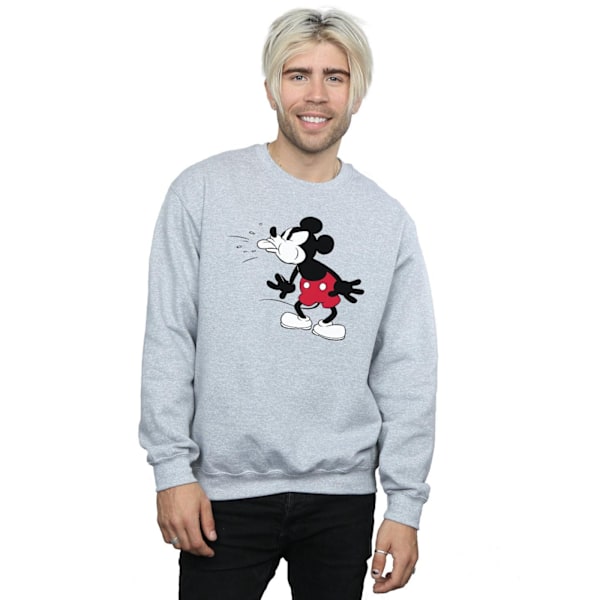Disney Herr Mickey Mouse Tunga Jumper XXL Sports Grey Sports Grey XXL