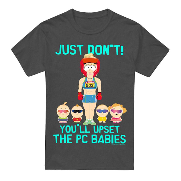 South Park Unisex Vuxen PC Babies T-Shirt XXL Kolgrå Charcoal XXL