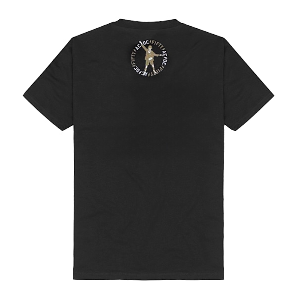 AC/DC Unisex Vuxen On Stage Fifty Baktryck T-shirt S Svart Black S