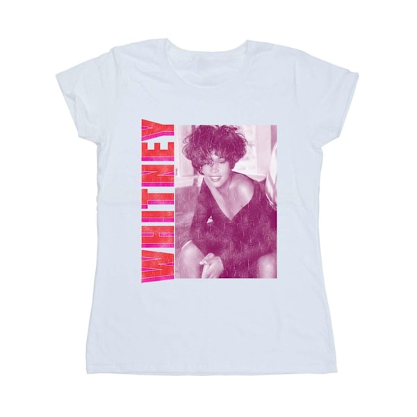 Whitney Houston Dam/Kvinnor Whitney Pose Bomull T-shirt M Vit White M
