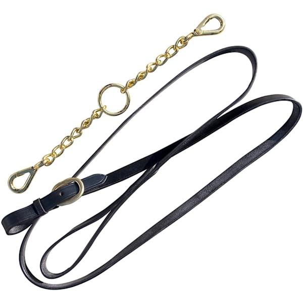 Blenheim Läderhäst Ledrep Svart En Storlek Black One Size