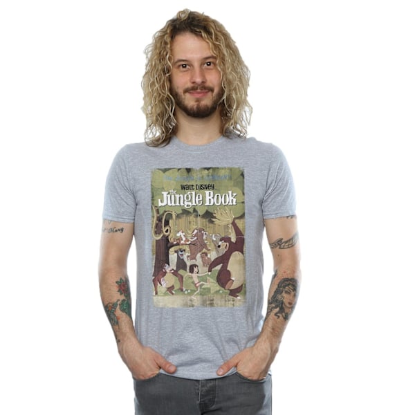 Jungle Book Herr Poster Bomull T-shirt L Sports Grey Sports Grey L