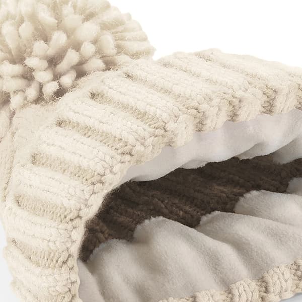 Beechfield Cable Knit Melange Beanie One Size Oatmeal Oatmeal One Size