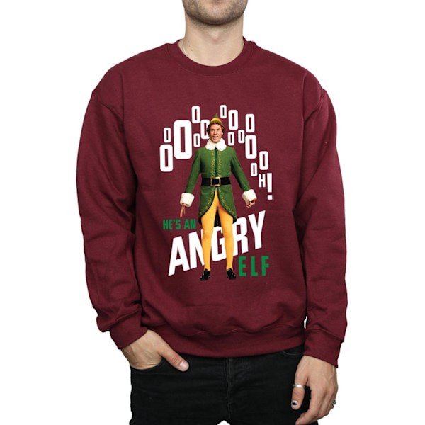 Elf Herr Angry Elf Sweatshirt L Bourgogne Burgundy L