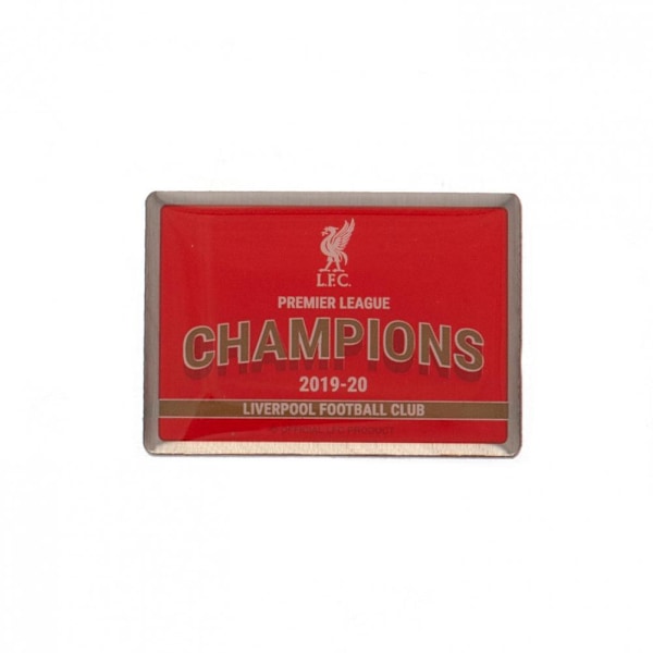 Liverpool FC Premier League Champions Badge One Size Röd Red One Size