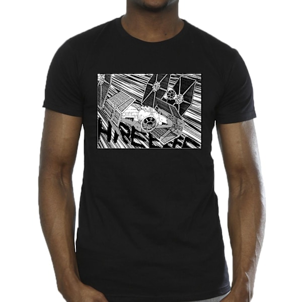 Star Wars Anime Plane T-shirt XL Svart Black XL