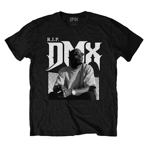 DMX Unisex Adult R.I.P. Bomull T-shirt M Svart Black M