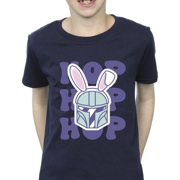 Star Wars Boys The Mandalorian Hop Into Easter T-Shirt 3-4 år Navy Blue 3-4 Years